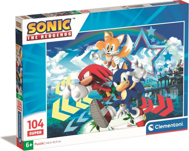 Puzzle 104 pezzi Sonic