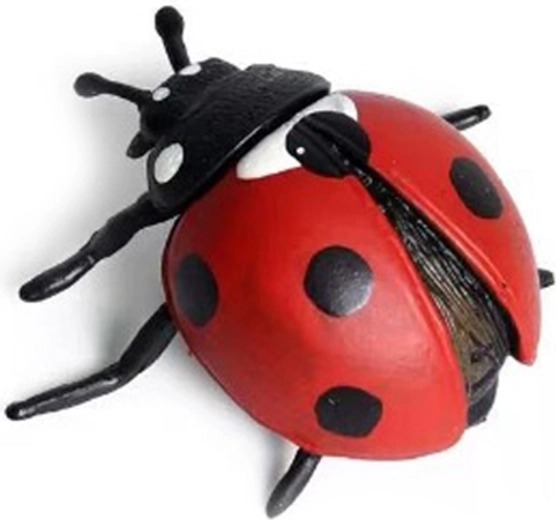 Coccinella a sette punti in plastica 5 cm