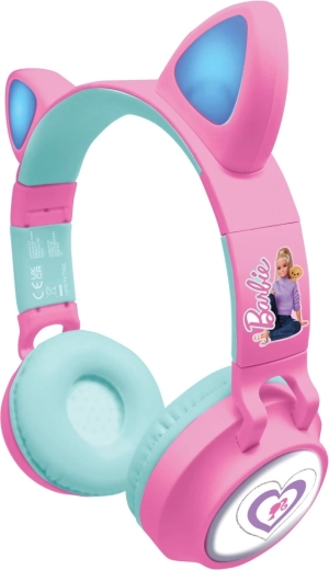 Cuffie wireless Lexibook Barbie con orecchie da gatto ed effetti luminosi