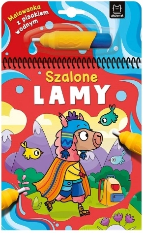 Album da colorare ad acqua con pennarello Llamas pazze