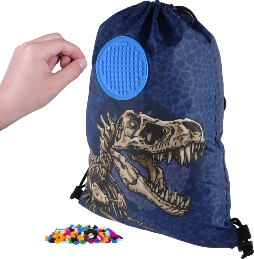 Sacca zaino Pixie Crew dinosauro con pannello piccolo