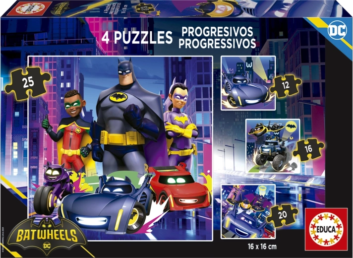 Educa puzzle Batwheels 4in1