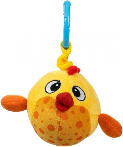 Pesciolino di peluche da appendere Baby Fish giallo