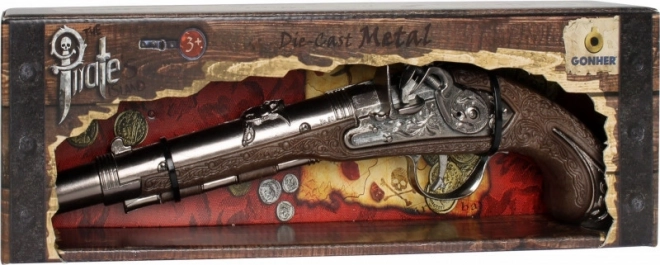 Pistola pirata in metallo GONHER – giocattolo per bambini