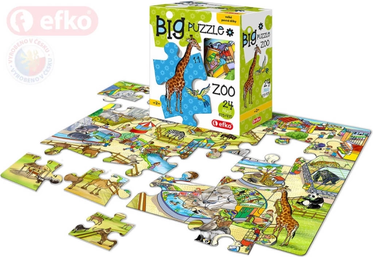 EFKO Baby Puzzle BIG allo zoo – pezzi grandi 24 pezzi - 1 pezzo