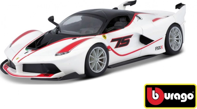 Bburago Ferrari Racing FXX K modello bianco 1:24