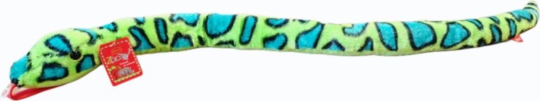 Serpente di peluche verde 100 cm