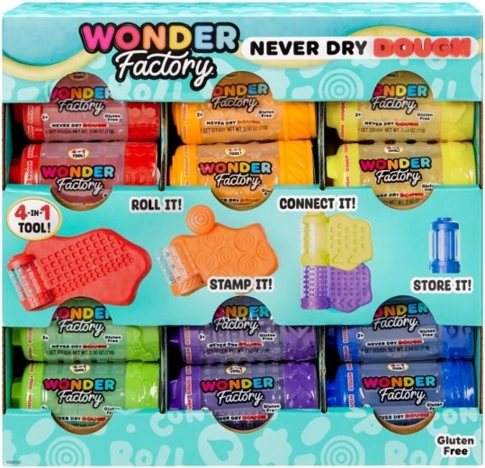 Wonder Factory pasta modellabile che non si secca mai – vasetti singoli