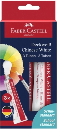 Tempere Faber-Castell Connector bianco cinese 3×7,5 ml