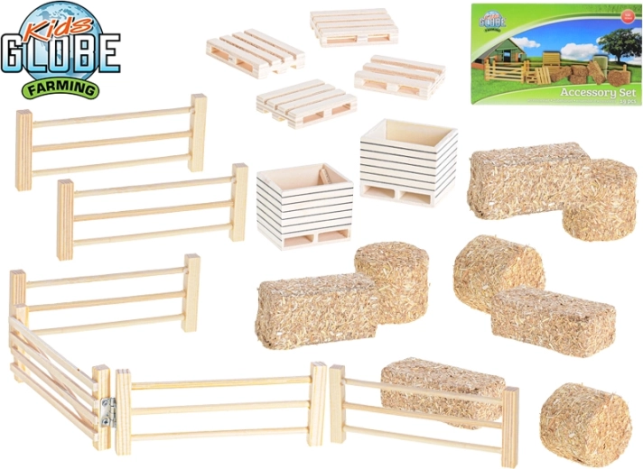 Set di accessori per fattoria 1:32 KIDS GLOBE FARMING, 19 pz