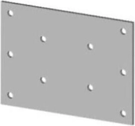 Piastra di collegamento 100 × 70 mm, acciaio zincato