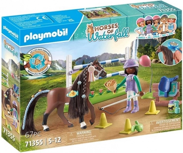 Playmobil Horses Waterfall: Zoe e Blaze con ostacoli 71355