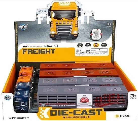 Camion per bambini per il trasporto di animali 39 cm con effetti luminosi e sonori HAT40