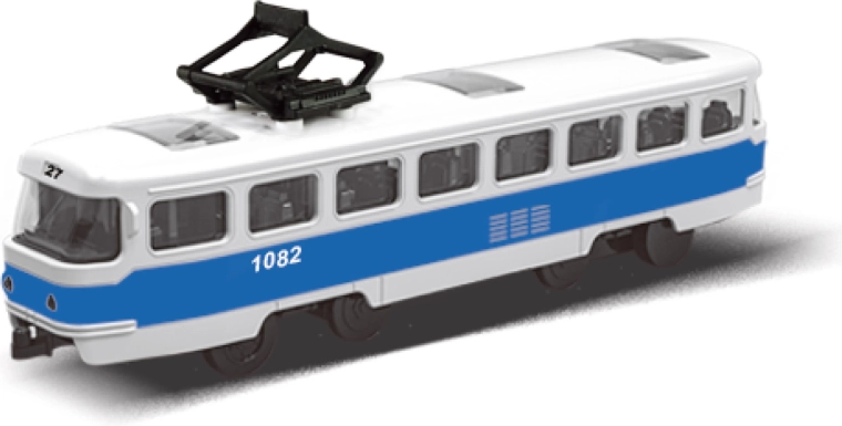 Tram blu MHD 16 cm