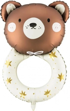 Palloncino in foil sonaglio orsetto