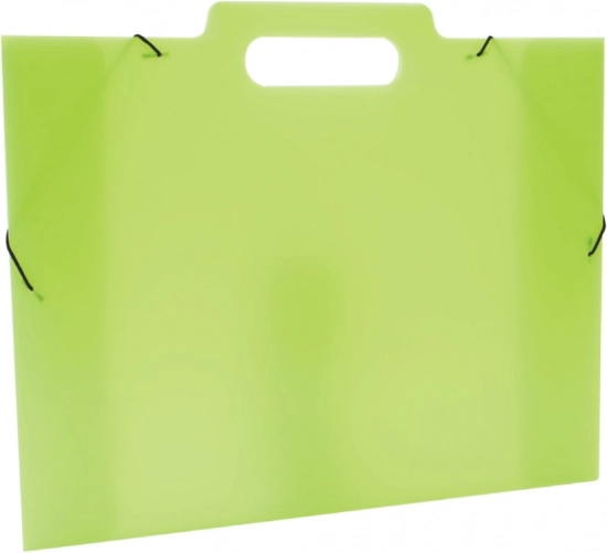 Cartella a tre lembi per disegni A3 Opaline Frosty verde