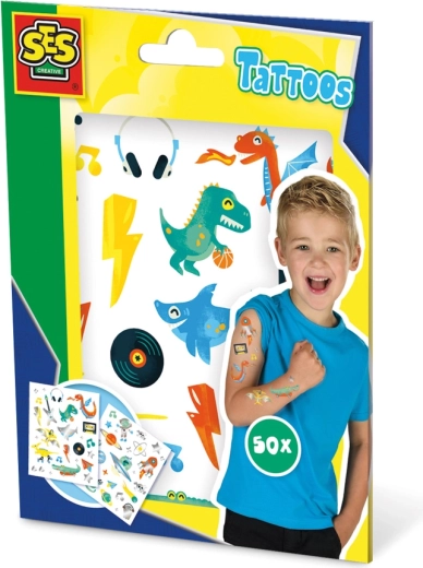 Tatuaggi metallici per bambini 50 pz