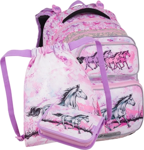 Bagmaster Dopi 24 e piccolo set scolastico per alunni di prima – cavalli