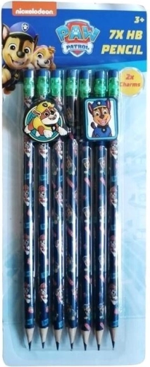 Set di matite con gomma e clip Paw Patrol