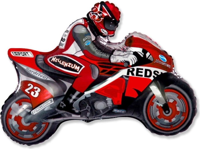 Palloncino in foil Moto rosso