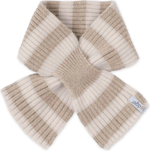 Sciarpa per bambini in merino Lodger Stripe beige