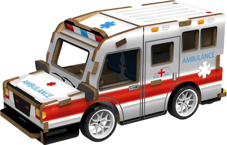 2Kids Toys puzzle 3D in legno ambulanza