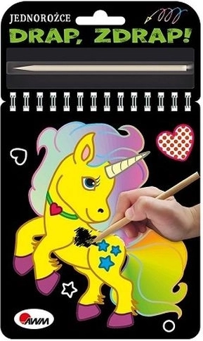 Gratta, gratta! Unicorni – libretto creativo da grattare con stilo in legno