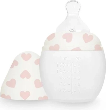 Biberon anticolica Élhée 150 ml Full of Love Pink