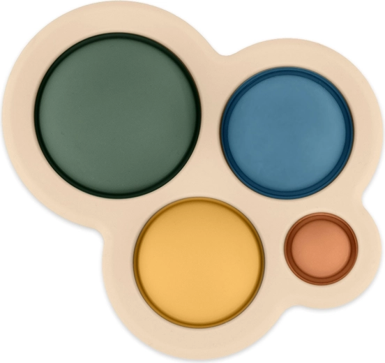 Giocattolo in silicone Petite&Mars Chill out misty green