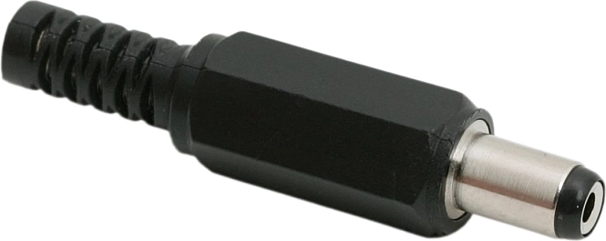 Connettore CC 5,5 × 2,1 mm con protezione antipiega