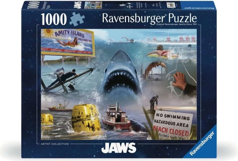 Puzzle Ravensburger Artist Collection: Lo squalo (Jaws) da 1000 pezzi