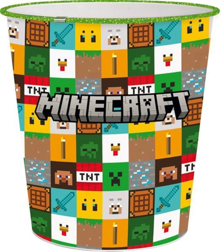 Cestino gettacarte in plastica MINECRAFT 5 l