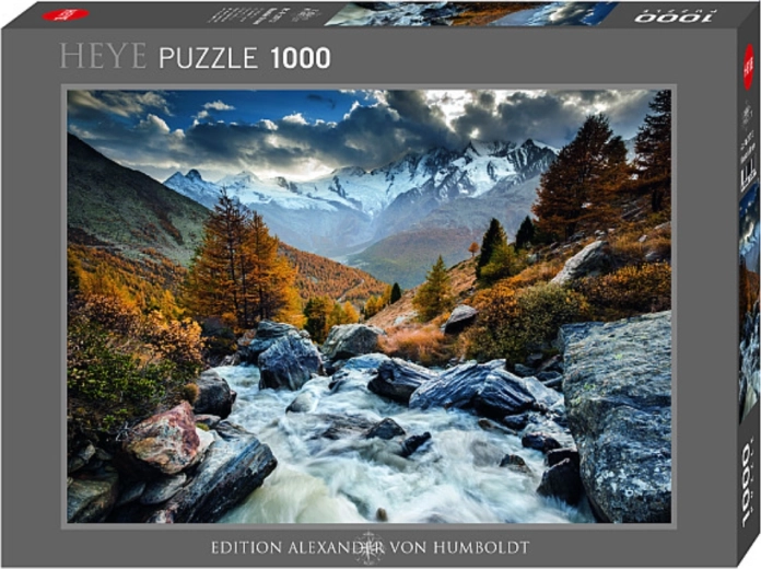Puzzle Torrente di montagna in Svizzera 1000 pezzi