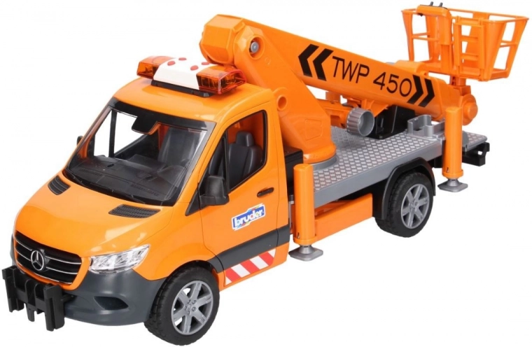 Bruder Mercedes Benz Sprinter con cestello elevatore