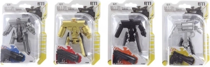 Robot trasformabile in metallo a forma di pistola per bambini