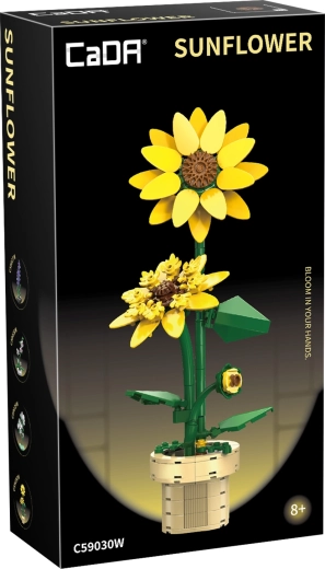 Set di costruzione CADA girasole 27,4 cm