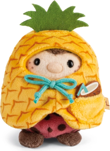 Coccinella di peluche Dozz in costume da ananas con cocco 8 cm – set regalo NICI MyMochi