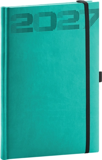 Agenda settimanale Notique Aprint Top 2027 turchese 15 × 21 cm