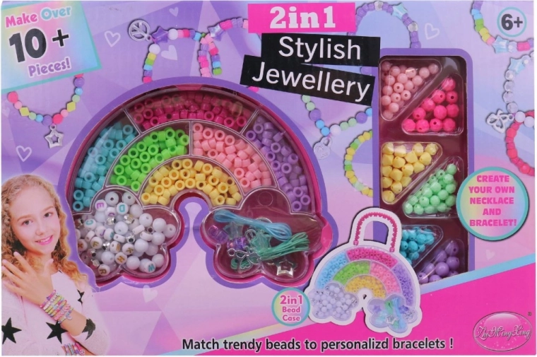 Scatola con perline per ragazze