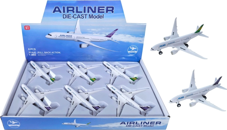 Modello di aereo Airliner in metallo con retrocarica 1:660