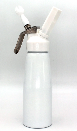 Bottiglia per panna montata 0,5 l bianca LISS Home Chef