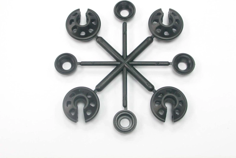 Alloggiamento posteriore dell'ammortizzatore 16 mm X2 con 4 cappucci per ammortizzatori HN