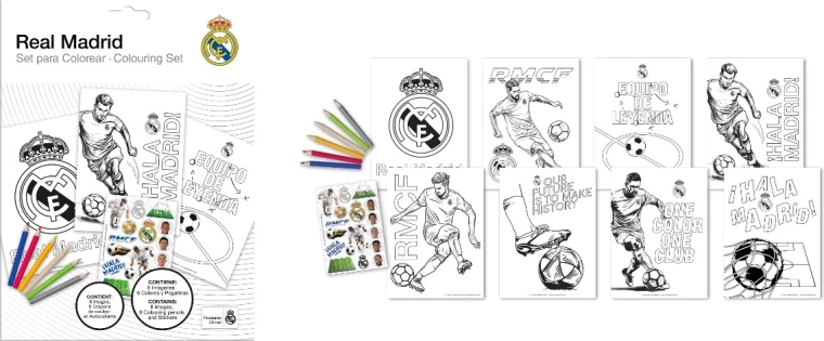 Set da colorare REAL MADRID