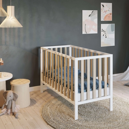Culla NANNA Ivy 120 × 60 cm naturale/bianca