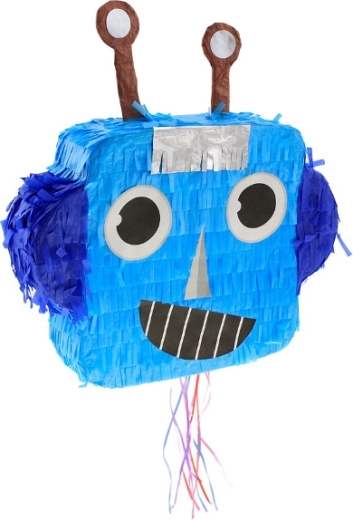 Pignatta robot con nastrini da tirare