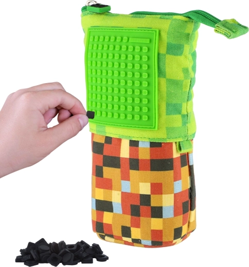 Astuccio pop-up Pixie Crew verde-marrone con piccolo pannello