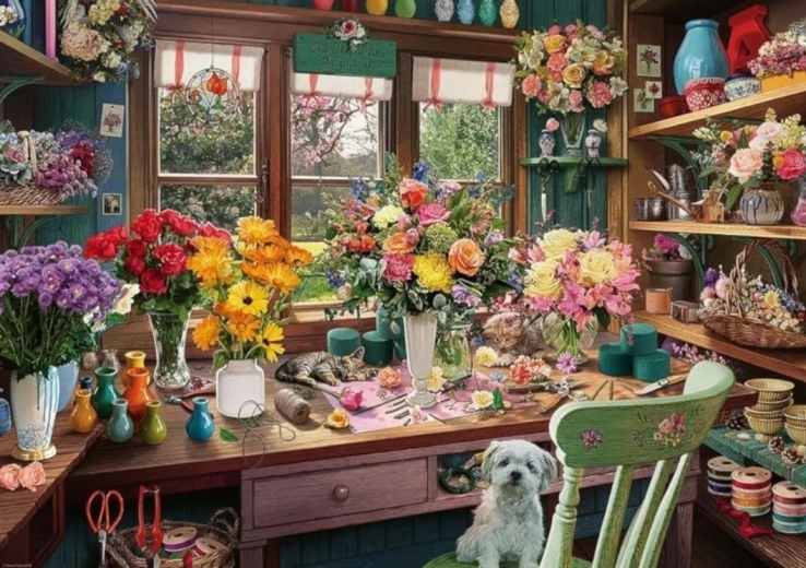 Puzzle RAVENSBURGER Incanto floreale 1000 pezzi