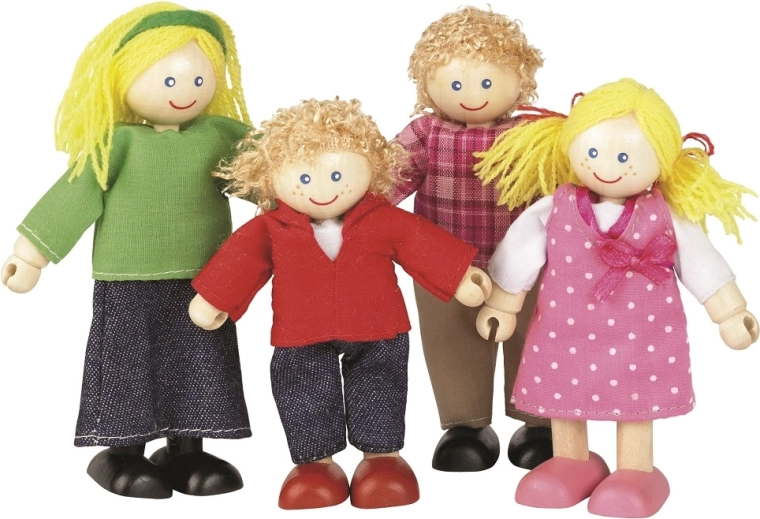 Bambole in legno Tidlo per casa delle bambole – Famiglia