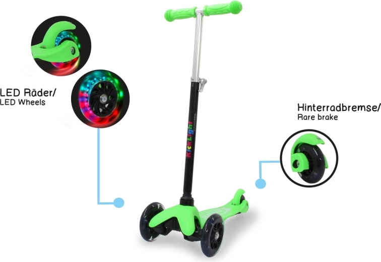 Monopattino per bambini Jamara Kicklight verde