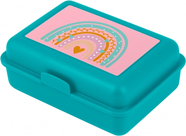 Scatola per merenda Arcobaleno Turchese